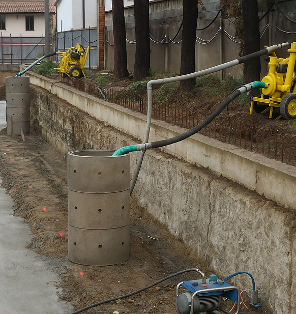 Fondazioni o posa di strutture interrate