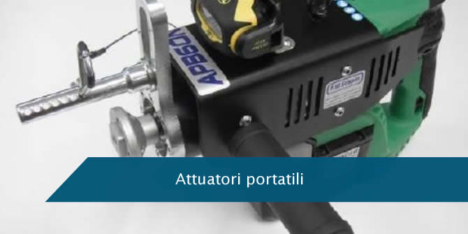 Attuatori portatili a batteria o a scoppio