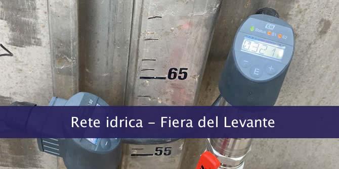 Valvola a farfalla, attuatore elettrico e sensori di pressione | Rete idrica Fiera di Bari