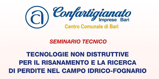 Seminario tecnico: “Tecnologie non distruttive per il risanamento e la ricerca perdite nel campo idrico-fognario”