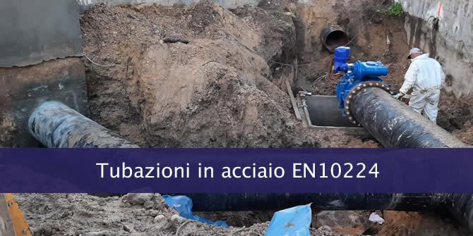 Tubazioni in acciaio EN10224 per l’impianto di Depurazione di Barletta