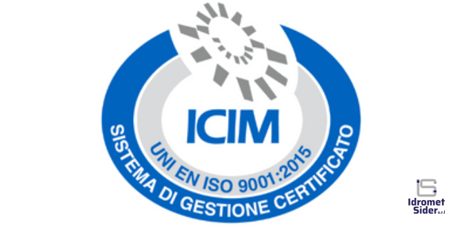 ISO 9001: la Idromet Sider conferma l’alta qualità delle sue forniture e servizi tecnici