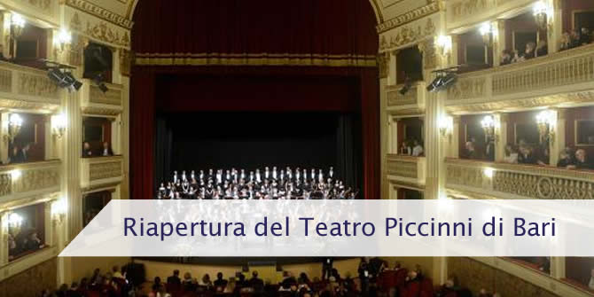Riapertura del Teatro Piccinni di Bari