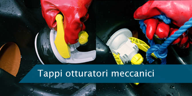 Tappi otturatori meccanici per condotte a gravità